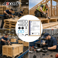 Kit de réparation pour cloueuse pneumatique SCOTT CN55 CN70 CN80, ensemble d'entretien d'outils industriels avec lame de tournevis et joint torique, vente en gros