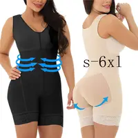 ₪132-Bodyshaper For Women Tummy Control Breast Support Side Zipper Long  Bodysuit Shapewear Breasted Underwear-Description