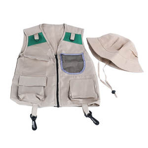 Disfraces de Juego de Imitación, Chaleco y Sombrero de <span class=keywords><strong>Explorador</strong></span>, Chaleco de Safari, Kit de Aventura al Aire Libre para Niños - Product Image 6