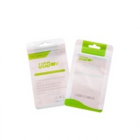 China Factory Custom Gravure Printed Stand Zipper Pouch Resealable Zip Lock Bag Mobile Phone Case Cable Earphone Charger