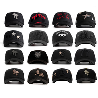 Gorra de Béisbol Original El Barbas de Alta Calidad con Logotipo Bordado a Mano, Borde Curvo Desgastado y Gorras de Lona Rich Forever
