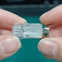 Conectores Ethernet RJ45 blindados Cat6a DT-PLK6315AFKT-100, 100 unidades