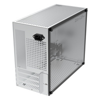 Boîtier Micro ATX en aluminium vertical pour jeux, avec fenêtre latérale, installation DIY, compatible MATX/DTX/ITX