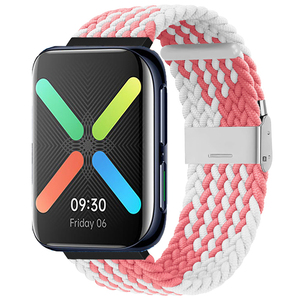 Geekthink <span class=keywords><strong>Montre</strong></span> <span class=keywords><strong>Oppo</strong></span> <span class=keywords><strong>46mm</strong></span> <span class=keywords><strong>Bracelet</strong></span> 22mm 20mm pour Samsung pour <span class=keywords><strong>montre</strong></span> intelligente <span class=keywords><strong>Oppo</strong></span> 41mm Tressé Boucle Solo Tissu Nylon - Product Image 2