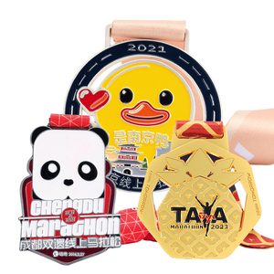 เหรียญ<span class=keywords><strong>2022</strong></span>สั่งทำสำหรับการแข่งขันมาราธอนกีฬาวิ่ง5K 10K เหรียญของที่ระลึกพร้อมริบบิ้น - Product Image 6