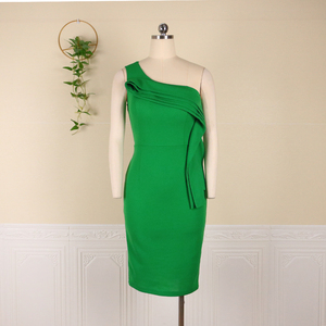 Nouvelle <span class=keywords><strong>Robe</strong></span> de Soirée Asymétrique Sexy à Une Épaule pour Femme – Collection Automne - Product Image 4