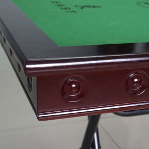 Inean Portable pliant Mahjong 4 joueurs manuel en plastique carré Table de jeu utilisation intérieure/extérieure non automatique Poker Party Trompette - Product Image 3
