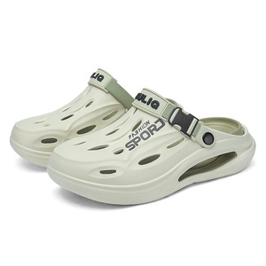 Sabots solides pour hommes, été, bout fermé, semelle extérieure en EVA, respirants, chaussures décontractées pour la conduite et la plage - Product Image 4