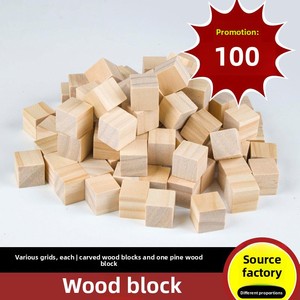 Tự Nhiên Vuông Gỗ Khối Cho Giáo Dục <span class=keywords><strong>Cube</strong></span> DIY Tem Nghệ Thuật Gỗ Thủ Công Mỹ Nghệ Hộp Gỗ Tường Dấu Hiệu - Product Image 4