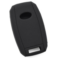 Funda Protectora de Silicona Suave para Llaves con 4 Botones, Carcasa para Llave de Auto, Protector de Llave de Tarjeta