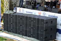 VTX G28 Double 18 Pouces Système Audio Caisson de Basses Passif Actif Haut-Parleurs Professionnels pour Performance Scénique