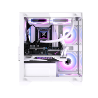 Lovingcool Mid Tower coque d'ordinateur puissant AC MicroATX forme Esports atmosphère CP refroidisseur bureau verre acrylique pour jeu PC