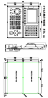 Controlador CNC de 6 Ejes FINGER Usado, Kit con Panel Táctil LCD de 8 Pulgadas, 2GB de RAM/8GB de Capacidad de Programa, Sistema Operativo RT Linux para Torno y Centro de Mecanizado