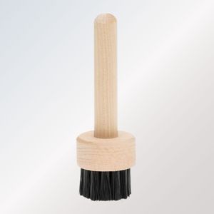 Cepillo de limpieza de precisión para tamices de madera dura, con cerdas de nailon negras, cepillo de laboratorio manual, OEM personalizado - Product Image 3