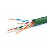 Cable de Comunicación LAN UTP Cat6 de 24AWG al por Mayor, Cable Ethernet para Interiores/Exteriores de Tamaño Personalizado, 0.525+mm, Cobre Libre de Oxígeno