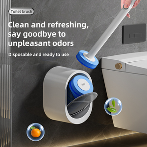 <span class=keywords><strong>Spazzola</strong></span> per <span class=keywords><strong>WC</strong></span> Multifunzionale Ecologica con Testa Sostituibile a Pressione, Strumento di Pulizia per Bagno - Product Image 3