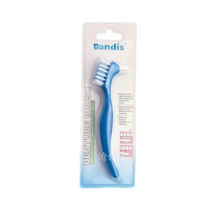 Cepillo para dentaduras postizas Dandis de doble cabezal con cerdas duras para limpiar dentaduras postizas y retenedores - Product Image 5