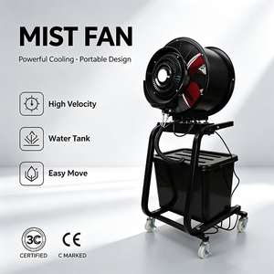 <span class=keywords><strong>Ventilateur</strong></span> brumisateur cylindrique de 16 pouces, <span class=keywords><strong>ventilateur</strong></span> <span class=keywords><strong>colonne</strong></span> commercial d'extérieur, pulvérisation verticale puissante à refroidissement par <span class=keywords><strong>eau</strong></span> - Product Image 1
