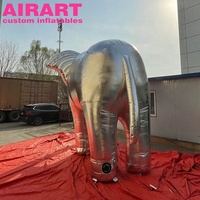 Accessoires en forme d'animaux mignons pour fête thème cirque, ballon d'éléphant gonflable pour la vente, mascotte