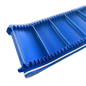 定制耐磨蓝色侧壁裙桶聚氯乙烯输送带 - Product Image 1