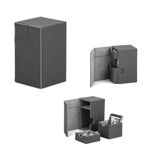 MIO 100 + Logo personnalisé Pu Card TCG Deck Box Ultimate Guard Graded Plastic pour Commander <span class=keywords><strong>Yugioh</strong></span> Vault Drawer for Storage <span class=keywords><strong>Play</strong></span> - Product Image 5