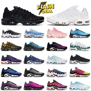 Nouvelle Arrivée 2026 Chaussures de Course Sportives <span class=keywords><strong>Tn</strong></span> Plus Grande Taille US 12 Triple Noir Blanc Bleu Ciel Rebelles pour Hommes - Product Image 1