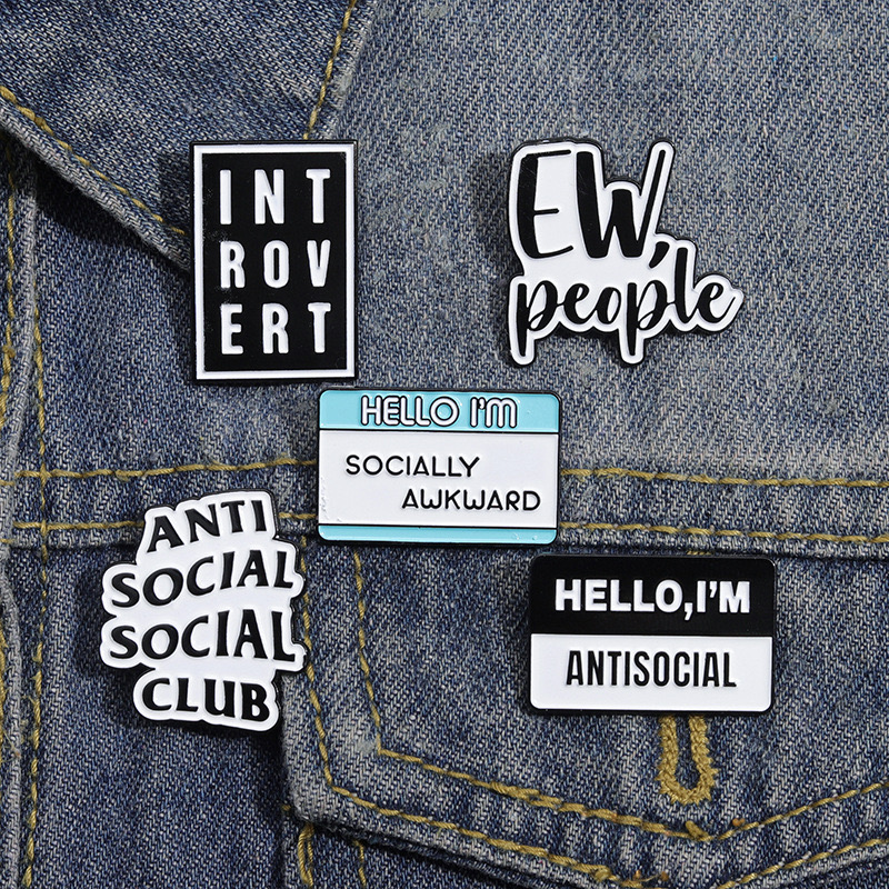 Geometric Funny Quote Enamel Pins Brooch Rainbow Cute Metal Customized Logo Love Europe Offset Printing Glove Box Metal Crafts