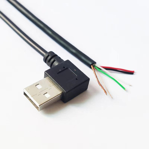 Usb 2.0 Male Female to 2 Wires Open End <b>Cable</b> Pig Tail Charging <b>Cable</b> Black 0.3m 1m 2m 22awg 20awg 24awg 2464 <b>Cable</b> - Product Image 3