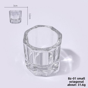 Bol en verre transparent pour monomère acrylique, coupelle à liquide pour nail art, pot pour usage en salon de manucure - Product Image 6