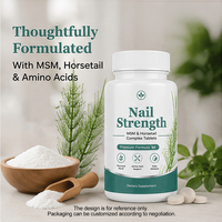 Tablet Ekstrak Herbal Kesehatan Harian Horsetail MSM Kompleks Campuran Ekstrak Botani