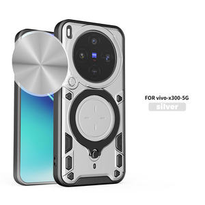 Étui de téléphone magnétique Lichicase résistant aux chutes avec motif CD et cache-objectif coulissant pour <span class=keywords><strong>VIVO</strong></span> X300 FE Y500i Y31D V70 FE - Product Image 5