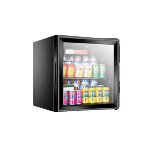 Black Mini Bar <b>Refrigerator</b> With Door Desktop Mini Bar for Home Use French German Language Available With US UK Plug Air C - Product Image 4