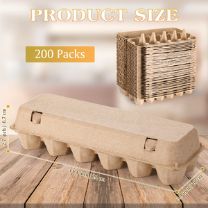 पुनर्नवीनीकरण पेपर पैकेजिंग पेपर पल्प अंडे ट्रे पैकिंग बॉक्स डिग्रेडेबल शॉक-प्रतिरोधी और ड्रॉप-प्रूफ अंडे ट्रे - Product Image 4