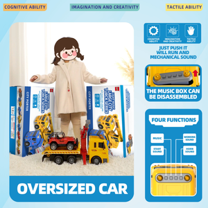 <span class=keywords><strong>Camion</strong></span> électrique surdimensionné personnalisé 1:6, <span class=keywords><strong>jouet</strong></span> <span class=keywords><strong>de</strong></span> <span class=keywords><strong>camion</strong></span> <span class=keywords><strong>de</strong></span> pompiers, véhicule <span class=keywords><strong>de</strong></span> chantier d'ingénierie, cadeau à monter pour les garçons - Product Image 5