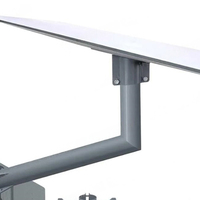 Kit de montage mural gris Kickstand Dishy Adaptateur long pôle compatible avec les pièces d'ordinateur Starlink Standard Dish V3