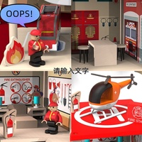 SENHE – maison de jeux pour enfants, parking, jeux de rôle, station de pompiers de police, assemblée, éducation précoce, jouets éducatifs en bois