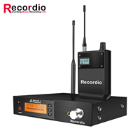 Système de surveillance sans fil UHF GAW-PSM4 avec réduction du bruit Retour sonore en temps réel Transmission stable pour utilisation sur scène Enregistrement