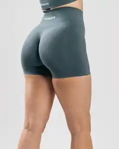Pantaloni da Yoga flessibili personalizzati leggings corti sportivi a vita alta per le donne fornitore all'ingrosso di alphalete amplifica i pantaloncini da Yoga