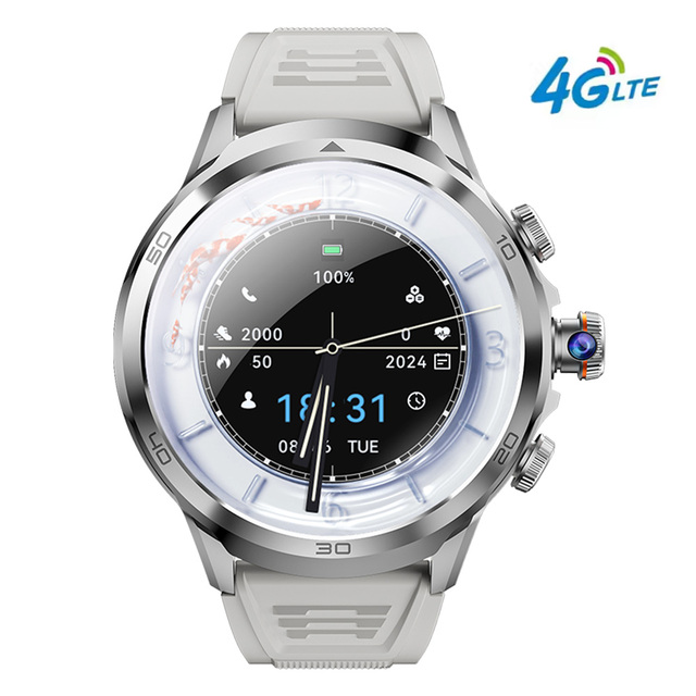 H19 4G Sim Card Relojes Smartwatch 1990mAh 1.95" AMOLED Screen Memory 3+32G GPS Sports Smart Watch with Rotating Camera 2026