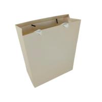 Sac cadeau en papier haut de gamme personnalisé avec poignées en ruban de tissu, en papier couché mat de qualité supérieure