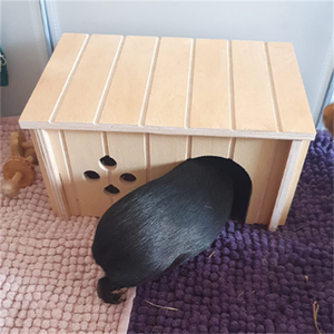 Küçük hayvanlar evcil ahşap ev özel ahşap gine domuz kafesi ev - Product Image 5