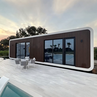 Maisonnette mobile moderne en forme de cabane, préfabriquée, pour glamping, pod de villégiature, pour l'éco-tourisme, bureau de jardin, studio, bâtiment