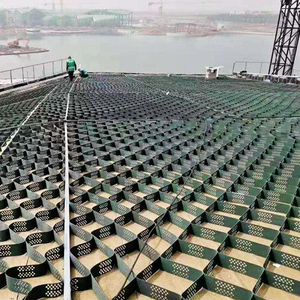 Géocell HDPE Abordable : Grille <span class=keywords><strong>de</strong></span> <span class=keywords><strong>Gravier</strong></span> <span class=keywords><strong>en</strong></span> Plastique pour Allées, Pavés et Murs <span class=keywords><strong>de</strong></span> Soutènement – Idéale pour la Stabilisation du Sol et la Pavage Routier - Product Image 2