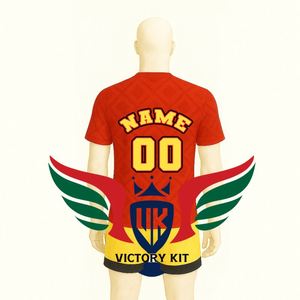 Conjunto de Camiseta y Pantalones Cortos de Fútbol Retro con Estampado Personalizado de Bélgica, Uniforme de Fútbol de Corte Holgado - Product Image 4