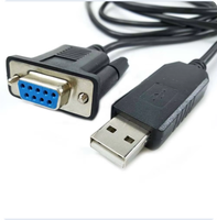 USB 2,0 A macho a RS232 hembra DB9 con cable convertidor serie FTDI