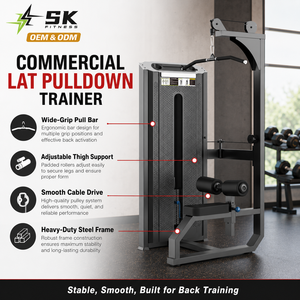 SK High Low Pulley Multi Function Trainer Premium 248kg Entraînement complet du haut du corps pour projets de salles de sport commerciales - Product Image 2