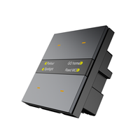 Tuya M8-Pro ZigBee Smart Display, Contrôle d'éclairage intelligent, Boutons en alliage d'aluminium et PC, Compatible avec l'application Smart Life, Commande vocale à distance