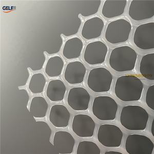 Maille plastique tissée décorative à trous carrés et à tissage uni pour usage en construction, service de découpe sur mesure - Product Image 5