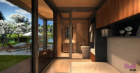 Kit de maison préfabriquée de luxe à une chambre à coucher au bord de la mer, conception modulaire, maisons préfabriquées de Chine
