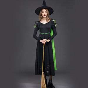 Gran oferta, juego <span class=keywords><strong>de</strong></span> fiesta <span class=keywords><strong>de</strong></span> Halloween, disfraz <span class=keywords><strong>de</strong></span> Cosplay, <span class=keywords><strong>mago</strong></span> <span class=keywords><strong>de</strong></span> <span class=keywords><strong>Oz</strong></span>, <span class=keywords><strong>bruja</strong></span> malvada, vestido <span class=keywords><strong>de</strong></span> mujer con capa - Product Image 4